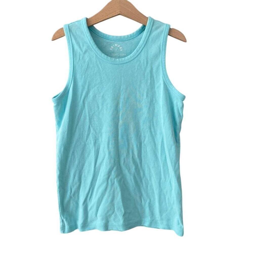 Primary Organic Cotton Tank Top - Light Aqua - 14